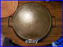 # 20 Griswold Unmarked Cast Iron Hotel Skillet