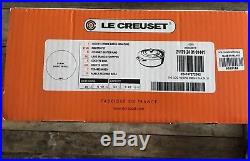 $230 Le Creuset Signature Cocote Cast Iron Dutch Oven White Round #24 3.5 1/2 qt
