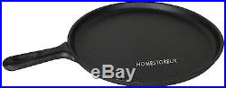 24cm CAST IRON PRE-SEASONED CREPE/PANCAKE PAN/GRIDDLE FOR HEALTHY COOKING 0070