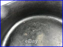 3 Deep MARTIN STOVE & RANGE CO #8 Cast Iron Chicken Fryer + LID Hamburger Logo