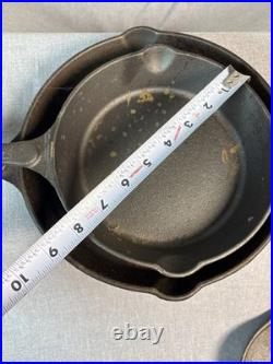 3 Piece Cast Iron Skillet Set Frying Pans Kitchen Cookware