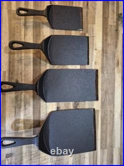 4 PIECE SET Custom Cast Iron Spatula Built 4 Blackstone Kings