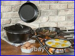 5 Piece Set Pre-Seasoned Cast Iron