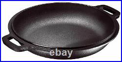 5-Quart Cast Iron Dutch Oven Pre-Seasoned Pot Skillet Lid Food Kitchen Cookware