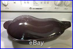 5 Quart Large Purple Eggplant LE CREUSET Cast Iron RARE Vegetable Dutch Oven