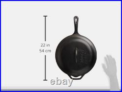 5 Quart Pre-Seasoned Cast Iron Deep Skillet with Lid Signature Teardrop Handle