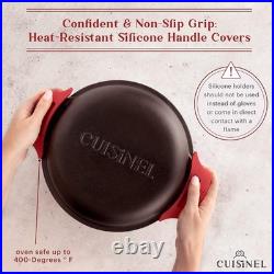 5-Quart Preseasoned Cast Iron Dutch Oven & Skillet Combo Versatile Cooking