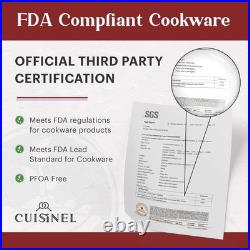 5-Quart Preseasoned Cast Iron Dutch Oven & Skillet Combo Versatile Cooking