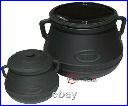 5L Heavy Traditional Enamelled Cast Iron Stewpot, Saucepan, Cooking Pot