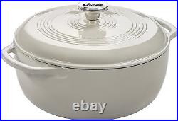 6 Quart Enameled Cast Iron Dutch Oven with Lid Dual Handles Oven Safe up to