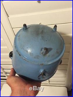 #6 Small Cast Iron Bean Pot Kettle 8 1/4 Outside Diameter
