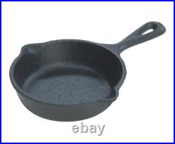 8 Count Lodge 3.5 Inch Cast Iron Pre-Seasoned Skillet Signature Teardrop Handle