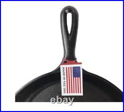 8 Count Lodge 3.5 Inch Cast Iron Pre-Seasoned Skillet Signature Teardrop Handle