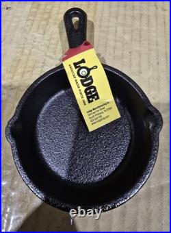 8 Count Lodge 3.5 Inch Cast Iron Pre-Seasoned Skillet Signature Teardrop Handle