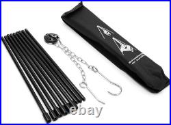 8 Piece Cast Iron Dutch Oven Camping Set. 4.5 Qt Cast Iron Pot with Lid and Lift