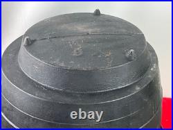 #9 1800s Cast Iron Bean Pot Gypsy Kettle 3 Leg Cowboy Cauldron Gate Mark Ring