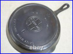 #9 Griswold Cast Iron Skillet 11 Frying Pan 710-h Large Slant Logo Heat Ring