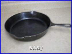 #9 Griswold Cast Iron Skillet 11 Frying Pan 710-h Large Slant Logo Heat Ring