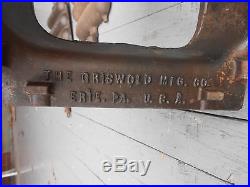 Antique Griswold Cast Iron Wafeldog Corp Washington DC 1924 Erie Pa Griddle Make