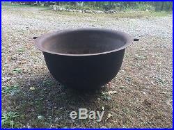 Antique Large Cast Iron Kettle Cauldron 38
