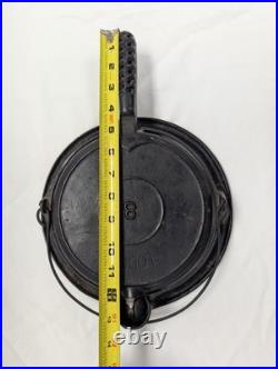 ANTIQUE LODGE #8 CAST IRON WAFFLE MAKER With STAND ARC LOGO RARE GREAT CONDITION