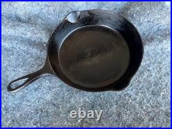 ANTIQUE No. 8 Cast Iron Skillet, WITH bottom heat ring, ERIE