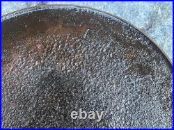 ANTIQUE No. 8 Cast Iron Skillet, WITH bottom heat ring, ERIE