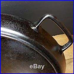 ANTIQUE RARE Griswold Size 20 Cast Iron Skillet Griddle Hotel Pan Erie PA 728