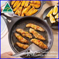 AUS-ION 10 Pre-Seasoned Lightweight Iron Skillet Must-Have Kitchen Tool