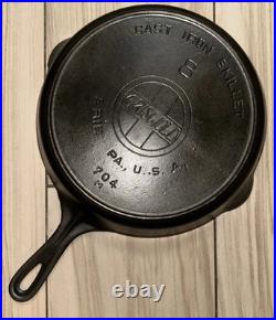 Amazing Condition Griswold Slant Logo #8 Cast Iron Skillet Large Block Heat Ring
