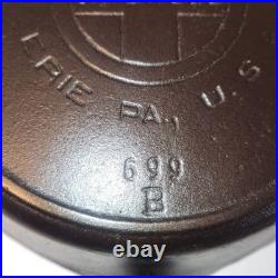 Ant. Griswold Skillet #6 Slant Logo Cast Iron Skillet 699 B With Heat Ring