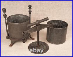 Antique 10-Quart Cast Iron Fruit / Lard Press No. 3 Griswold-Type Very Nice Cond