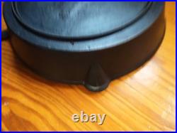 Antique 1800's #7 Cast Iron Skillet Semi Fancy Handle Gate Marked / Initials