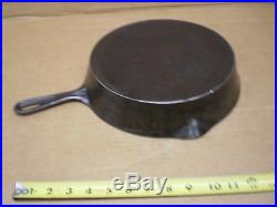 Antique 1800's Sidney Hollow Ware Co #9 Cast Iron Skillet 11 Fry Pan Clean