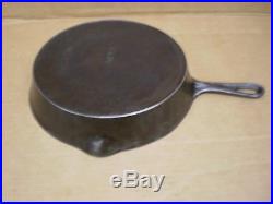 Antique 1800's Sidney Hollow Ware Co #9 Cast Iron Skillet 11 Fry Pan Clean