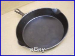 Antique 1800's Sidney Hollow Ware Co #9 Cast Iron Skillet 11 Fry Pan Clean