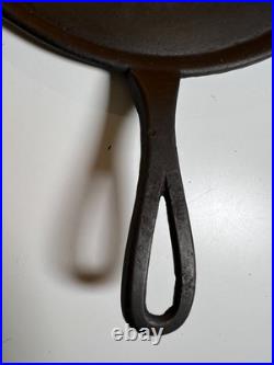 Antique 1800s Cast Iron Round Griddle Pan Skillet Gate Mark Heat Ring Restored