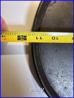 Antique 1800s Cast Iron Round Griddle Pan Skillet Gate Mark Heat Ring Restored