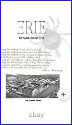 Antique 1880s hard To Find ERIE #11 Skillet