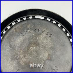 Antique 1893 Odorless 8 Cast Iron Skillet Pan Pre Griswold Chip Cracks READ