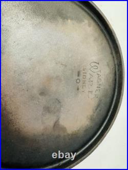 Antique 1898-1915 Wagner Sidney #0 Cast Iron Skillet 1109-D Cooking Pan