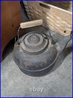 Antique 19th Century Cast Iron Tipping Kettle