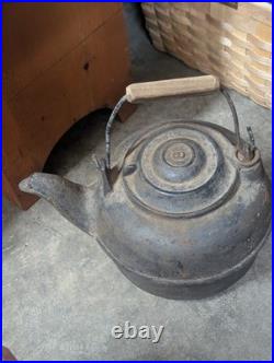 Antique 19th Century Cast Iron Tipping Kettle