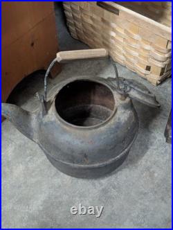 Antique 19th Century Cast Iron Tipping Kettle