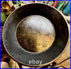 Antique Cast Iron 12 Spider Skillet Gate Mark 3 Footed Unbranded