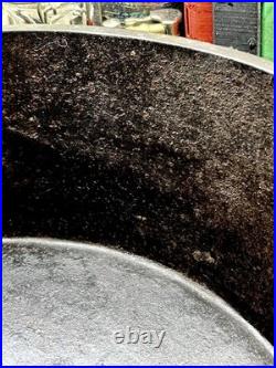 Antique Cast Iron 12 Spider Skillet Gate Mark 3 Footed Unbranded