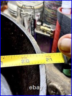 Antique Cast Iron 12 Spider Skillet Gate Mark 3 Footed Unbranded