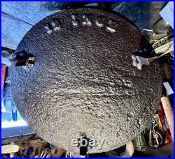 Antique Cast Iron 12 Spider Skillet Gate Mark 3 Footed Unbranded