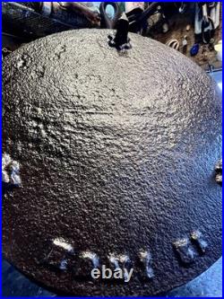 Antique Cast Iron 12 Spider Skillet Gate Mark 3 Footed Unbranded