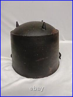 Antique Cast Iron Bean Pot 3 Legged Kettle Cauldron Cowboy Cookware